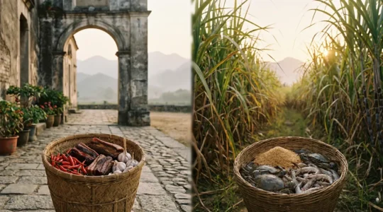 Two distinct culinary landscapes of the Philippines showcasing Pampanga and Negros provinces